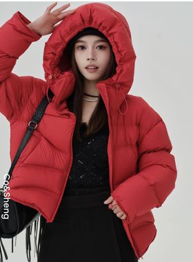 朱砂/ 可溯源 三星安心羽绒 短款保暖羽绒服Co&Sheng