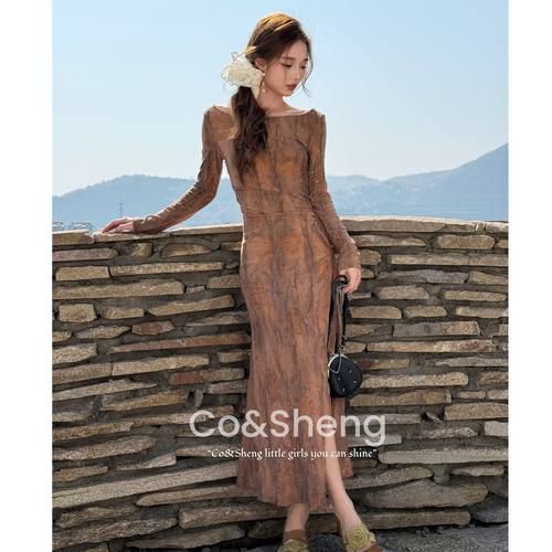 林深见鹿/重生小个子定制春新款连衣裙精致轻奢高级感洋气衣服女