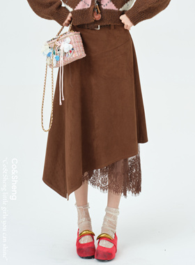 琉影缚华/Co&Sheng重生小个子女款半身裙不规则显瘦百搭蕾丝