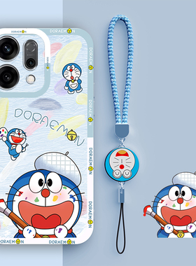 哆啦A梦适用OPPOReno14手机壳新款Reno14Pro保护套OPPO液态软硅胶OPPORen全包防摔外壳0PP0Ren014男por女卡通