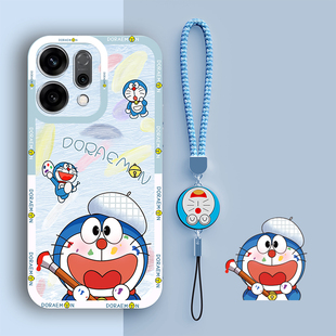 哆啦A梦适用OPPOReno14手机壳新款 Reno14Pro保护套OPPO液态软硅胶OPPORen全包防摔外壳0PP0Ren014男por女卡通