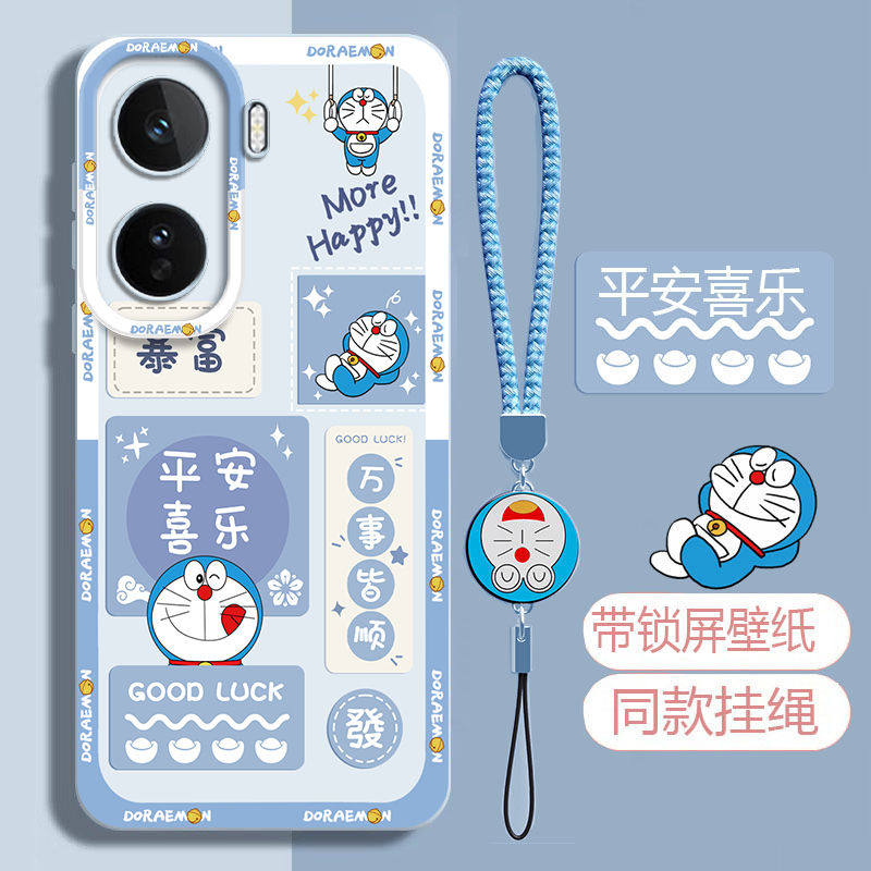 适用iqooneo手机壳哆啦A梦软壳