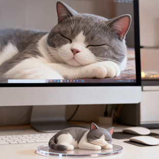 3d打印人偶定制 3d打印服务模型摆件可爱乖巧已故纪念 宠物定制Q版