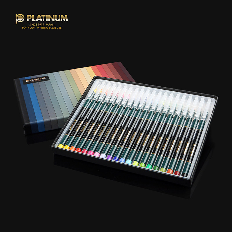 签名笔勾线填色涂色彩绘漫画小楷毛笔练字笔签字cf-88进口正品全套色