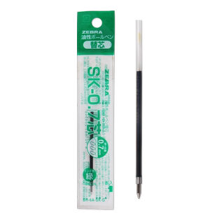 圆珠笔笔芯日本ZEBRA斑马B4SA1圆珠笔SK/SH三菱SXR-80蜻蜓圆珠笔笔芯0.5笔芯学生用替换芯黑色蓝色红0.7