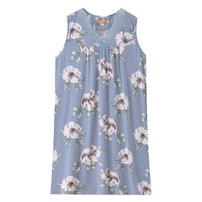 万霓佳莫代尔夏季奢华轻薄睡裙