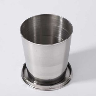 Portable Cup Folding Stainless Retractable Steel Telescopic