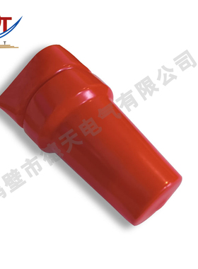 新能源汽车电容器专用保护套耐腐蚀胶套耐老化PVC红色软橡胶件