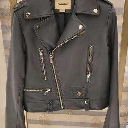 【设计总监然姐】WP1573E机车皮衣外套