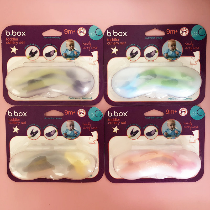 澳洲弯头硅胶叉勺宝宝餐具