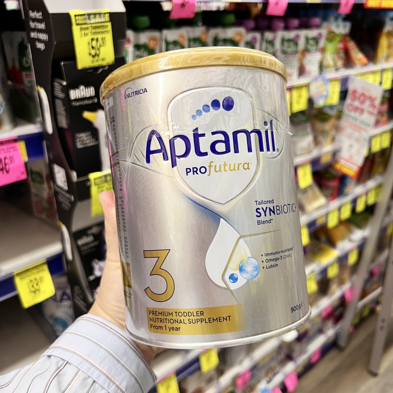 澳洲爱他美铂金3段三段婴幼儿配方奶粉Aptamil Profutura白金900g