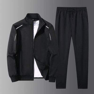 2pcs set tracksuit Pants sweatpants Jacket For Men Plus size