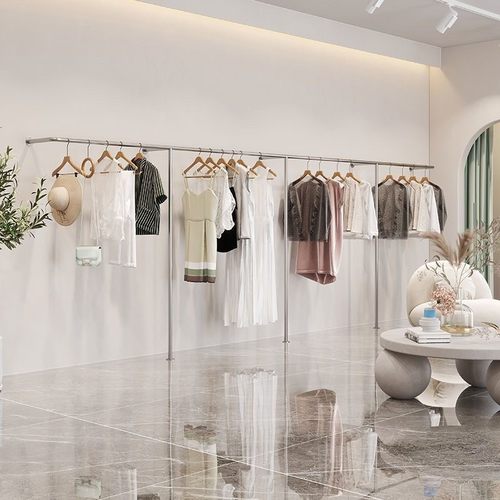 服装店展示架加厚加粗落地陈列架童装店货架上墙壁挂式挂衣架定制