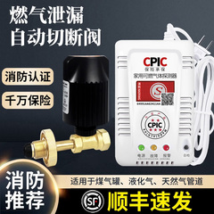 燃气天然气煤气罐泄漏自动切断安全阀餐饮家用商用液化气报警器
