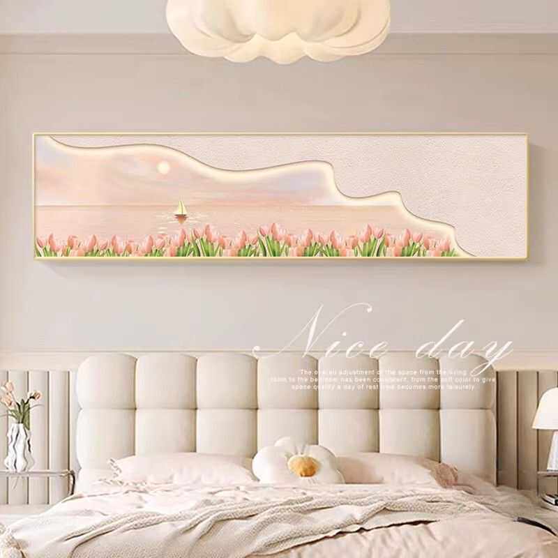 Dreamy French Cream Headboard Art: Elevate Your Master Bedroom! - Product image 2