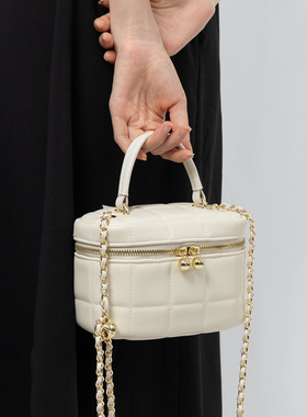 Cale&Klntoe2025新款小香风盒子包高级质感链条包单肩斜挎包