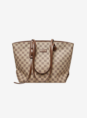 Cale&Klntoe女包托特包大容量通勤百搭高智感单肩包老花礼物包包