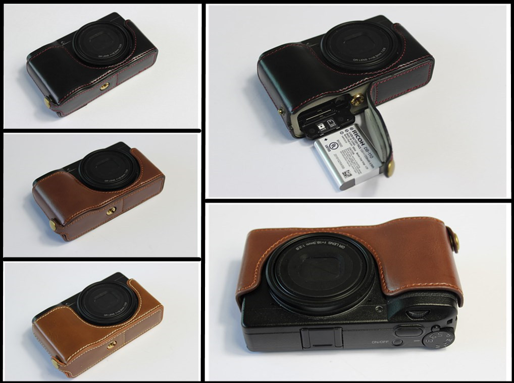 RICOH|RICOH GRIII 카메라 가방 GR3X 보호 가죽 케이스 하프 세트 베이스 GRIII 액세서리에 적합