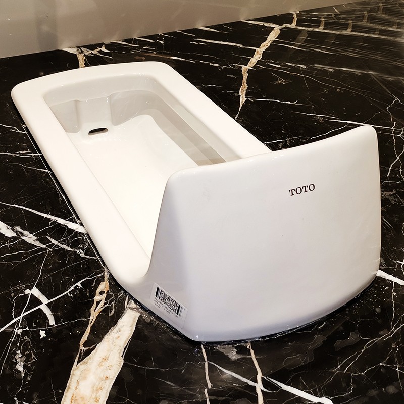 TOTO蹲便器CW7RB SW570 DC603VL公共厕所防臭冲洗阀蹲坑便池套装