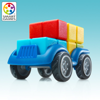 SmartGames爱思极迷你彩拼车儿童益智玩具空间三视图6岁+生日礼物