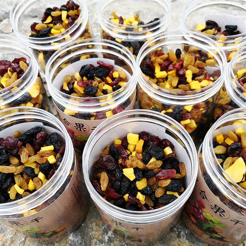 正宗果干果脯零食组合混合装500克水果茶果干片芒果丁葡萄提子蔓