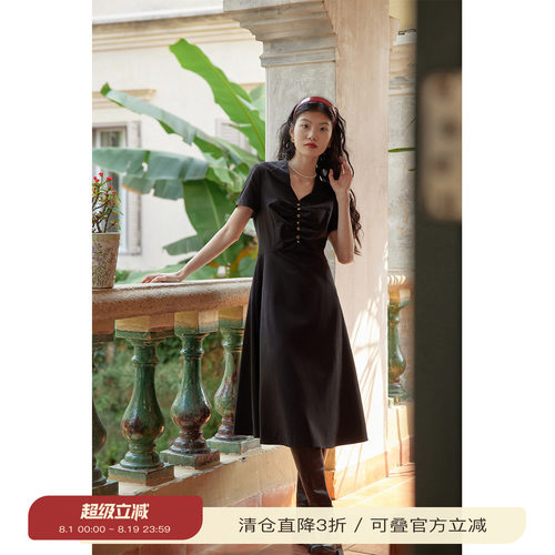 solighter法式风早春新款连衣裙