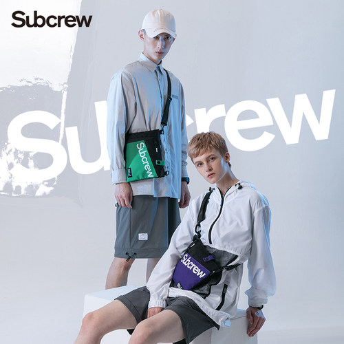 subcrew潮牌休闲小容量斜挎包