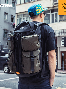Subcrew郑恺同款双肩包多功能男背包户外运动大容量旅行包书包