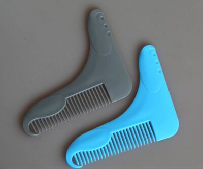 Men's plastic beard comb beard trimming template shaving