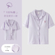 防凸点可外穿 纯棉薄款 全棉带胸垫睡衣女单件上衣免文胸短袖 夏季
