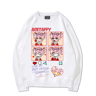 虚拟主播vtuber永雏塔菲周边圆领卫衣男女秋冬二次元外套卡通痛衣