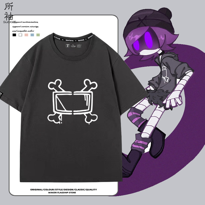 无机杀手MurderDrones动漫周边同款cos短袖T恤男女纯棉宽松痛衣服