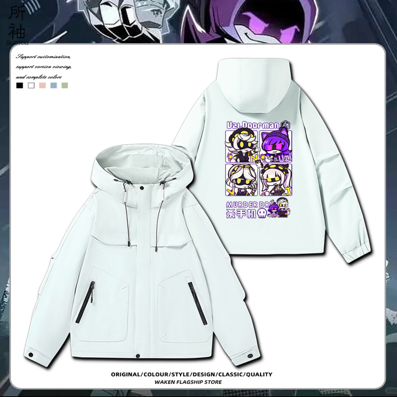 无机杀手Murder Drones连帽夹克男春秋二次元周边春秋外套痛衣服