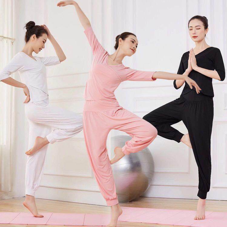 新款瑜伽服套装女性感时尚夏季专业空中瑜伽初学者莫代尔瑜伽服