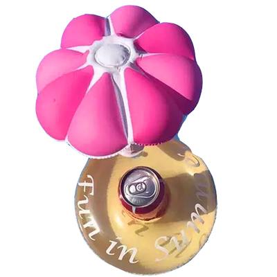 充气火烈鸟菠萝独角兽漂浮杯托饮料杯坐手机座 泳池戏水水上玩具