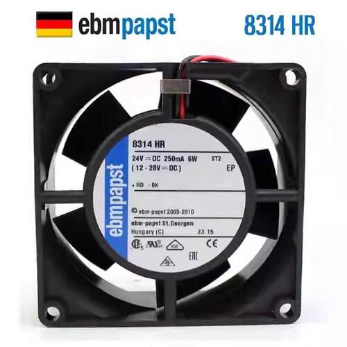 ebmpapst 8314 H HR HL HU/2HU/2H/19H U 8CM 24V变频器散热风扇