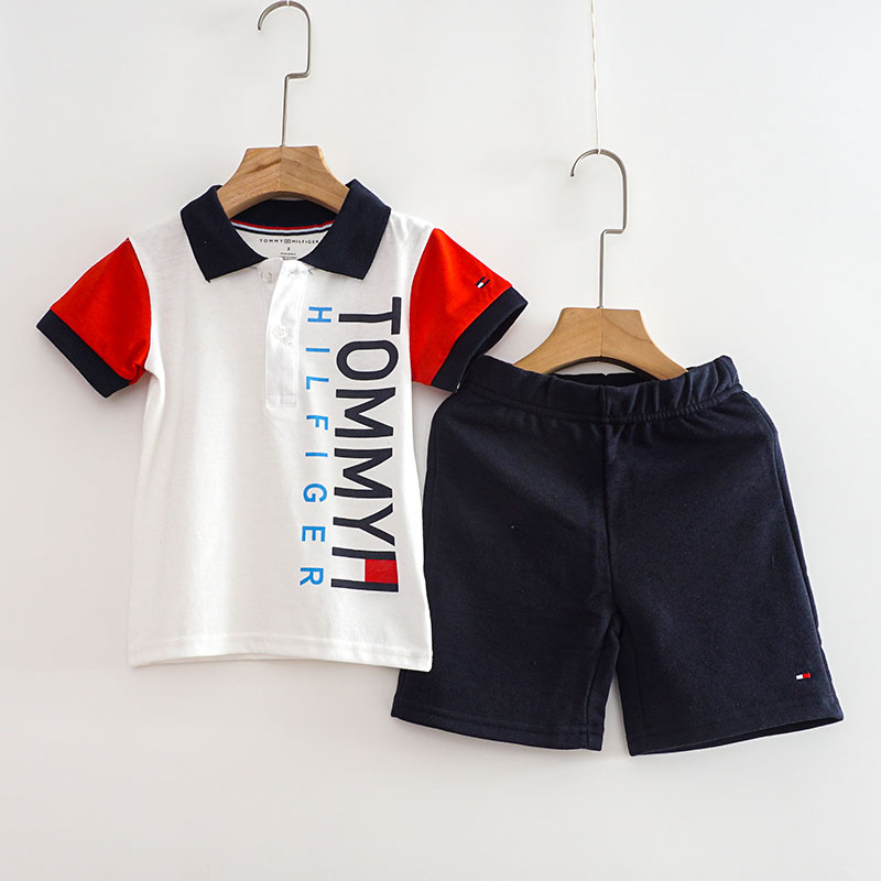 男童夏季短袖套装polo领休闲服两件套儿童运动装翻领男宝宝潮帅气