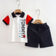 polo领休闲服两件套儿童运动装 套装 翻领男宝宝潮帅气 短袖 男童夏季