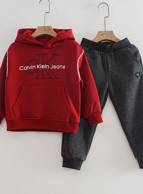 秋冬款套装加绒保暖休闲服两件套