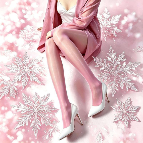 潮尚【鎏丝】油亮高光性感丝袜8D薄款912针大码加长男女马油袜