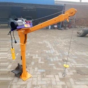 车载12v24v电动吊机货车船用1吨2吨液压旋转伸缩起吊随车吊
