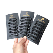 专业舞蹈黑色水滴油bb夹一字盘发夹子发卡刘海夹方形发夹女童碎发