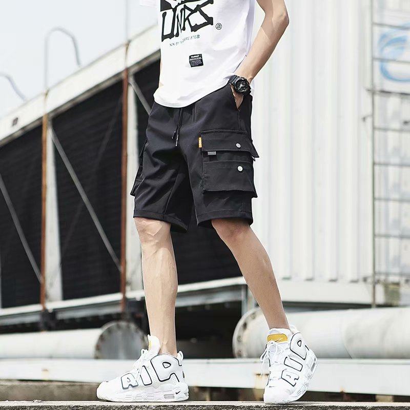 工装短裤男潮牌宽松运动五分裤夏季休闲短裤韩版嘻哈沙滩5分裤子|msdalam kategori Pakaian Lelaki, seluar santai - dari Buy2taobao.com untuk memberikan perkhidmatan ejen Taobao profesional membeli