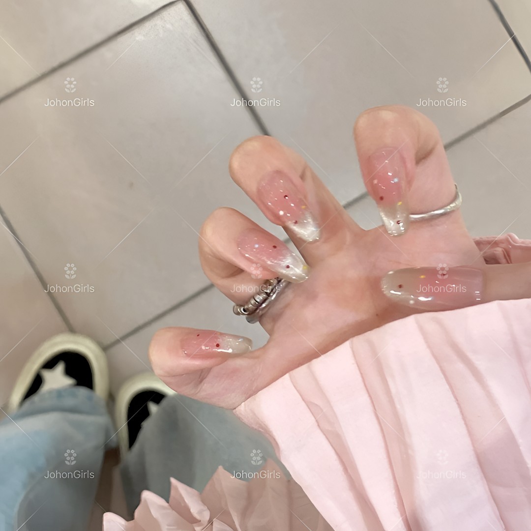 JohonGirls'/琴岛小嫚【心动波点】夏日高级轻奢猫眼美甲手工穿戴