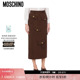 特享倒计时 Moschino 莫斯奇诺 Military Twist华达呢半身裙