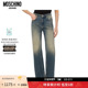 徽标贴布长裤 Jeans女士牛仔喇叭裤 特享倒计时 Moschino