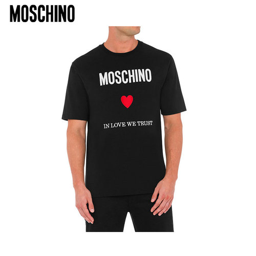 Moschino/莫斯奇诺   男士Hamburger棉平纹针织T恤
