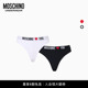 两条装 underwear女士爱心刺绣内裤 新年礼物 Moschino