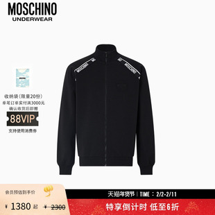 【礼物会员6折起】Moschino underwear 男士字母徽标高领卫衣
