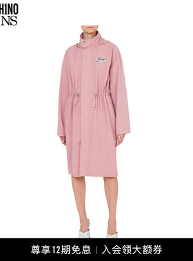 【礼物】M05CH1N0 JEANS 25早春 女士Rubber Logo棉质风衣